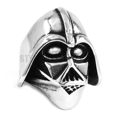 stainless steel star wars ring